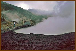 Dieng Plateau - vulkanische Aktivitt