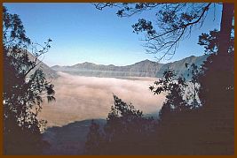 Blick vom Rand der Caldera