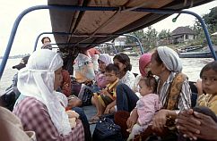 ffentliches Boot Richtung Tumbang Semanang