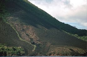 Der letzte Lavafluss des Gunung Api