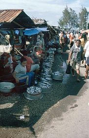 Tidore: Markt bei Dowora, Fischverkauf