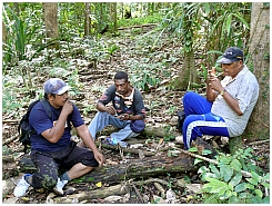 Wokam: Pause auf der Dschungelwanderung