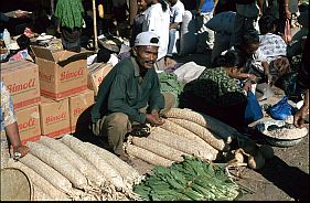 Hndler auf dem Markt in Watusoko