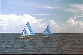 zwei Segelboote (Fischerboote)