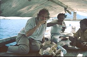 Mittagessen auf dem Fischerboot