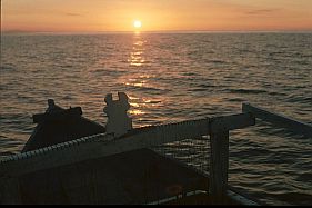 Sonnenuntergang auf dem Meer