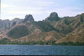 Berge auf Komodo