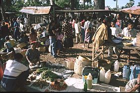 auf dem Markt in Busalangga