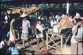 auf dem Markt in Busalangga