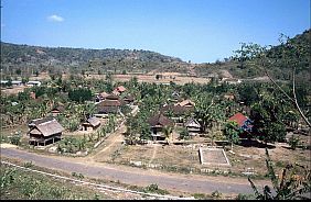 Blick auf Kampung Ledang