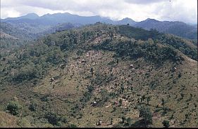 Bergige Landschaft bei Tepal