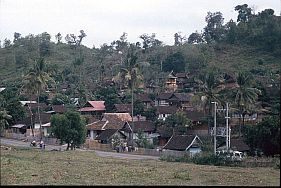 Blick auf Kampung Maria