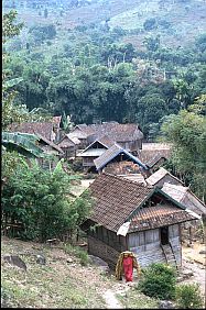 Blick auf Kampung Donggo