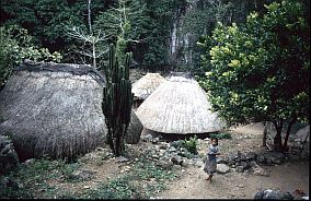 traditionelle Huser in Tamkesi