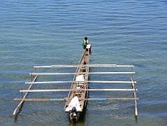 Auf dem Weg nach Supiori: Fischerboot