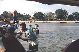 Ausbooten in Bunaken
