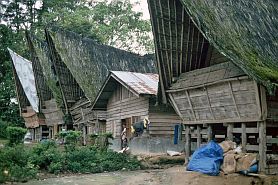 Traditionelles Batak-Dorf