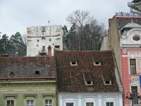 Kronstadt: im Hintergrund ein Befestigungsturm