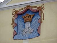 Kronstadt: Wappen am Rathaus