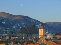 Kronstadt: Blick aus dem Hotelfenster - Rathaus und Schwarze Kirche