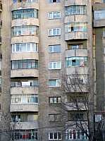 Bukarest: Wohnblocks