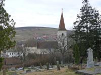 Groscheuern: Blick von Friedhof auf die Evangelische Kirche
