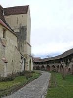 Kirchenburg Heltau: Mauer mit Vorratsnischen