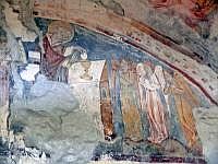 Petersberg/Snpetru: Kirchenburg Innenbereich - Kapelle mit Wandmalereien aus dem 15. Jahrhundert