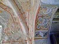 Petersberg/Snpetru: Kirchenburg Innenbereich - Kapelle mit Wandmalereien aus dem 15. Jahrhundert