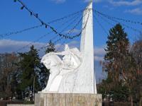 Radautz: Denkmal fr den Moldau-Frsten Bogdan I., der von 1359 -1365 regierte.