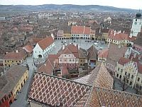 Blick vom Turm der Stadtkirche: Piaţa Mică (Kleiner Ring/Platz)