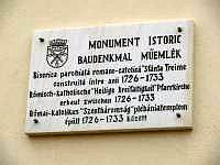 Schild an der Katholischen Kirche