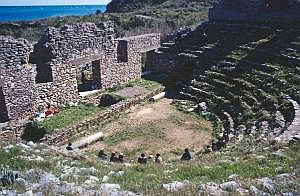 Anamur: antike Stadt Anemurion - Odeon tuerkei1988_527