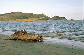 Qui Nhon: Panzerrest am Strand