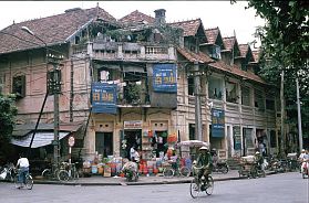 Hanoi-Altstadt: Straenecke
