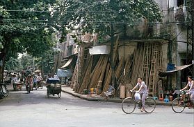 Hanoi-Altstadt: Strae der Bambusleitern-Macher