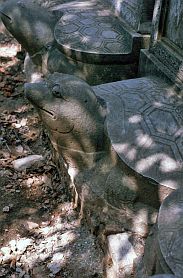 Hanoi - Literaturtempel: Steinerne Schildkrten