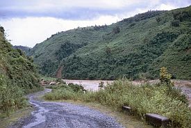 Landschaft zwischen lai Chau und Sa Pa