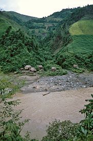 Landschaft zwischen lai Chau und Sa Pa