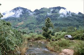 Landschaft zwischen lai Chau und Sa Pa