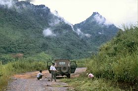 Landschaft zwischen lai Chau und Sa Pa