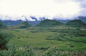 Landschaft zwischen lai Chau und Sa Pa