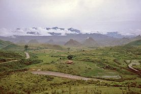 Landschaft zwischen lai Chau und Sa Pa