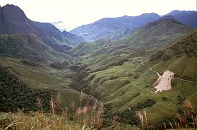 Landschaft zwischen lai Chau und Sa Pa