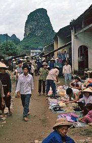 Markt zwischen Cao Bang und chinesischer Grenze