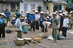 Markt zwischen Cao Bang und chinesischer Grenze