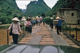 Dorf zwischen Cao Bang und chinesischer Grenze