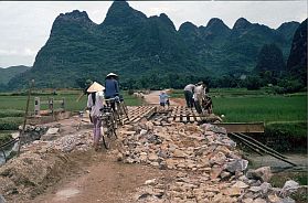 Strae zwischen Cao Bang und chinesischer Grenze