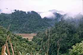 Landschaft zwischen Cao bang und lang Son